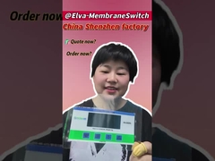 फ्लैट झिल्ली कीबोर्ड -30C- 80C तापमान रेंज इन्सुलेशन प्रतिरोध के साथ 100MΩ