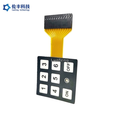 अच्छी कीमत स्क्रीन प्रिंटिंग के साथ अनुकूलन योग्य 3v / 3.3V ड्राइवर वोल्टेज झिल्ली स्विच ऑनलाइन