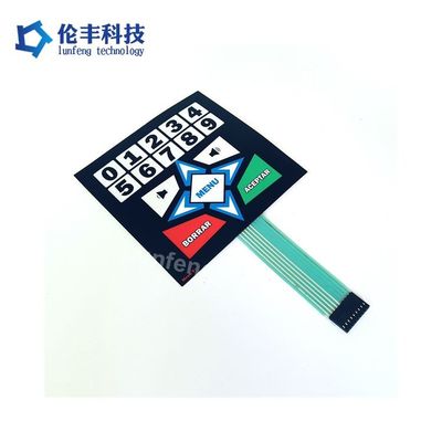 अच्छी कीमत क्रिया बल 160180g फ्लैट झिल्ली कीबोर्ड समर्थन तापमान सीमा 20C 80C औद्योगिक नियंत्रण पैनलों के लिए एकदम सही ऑनलाइन