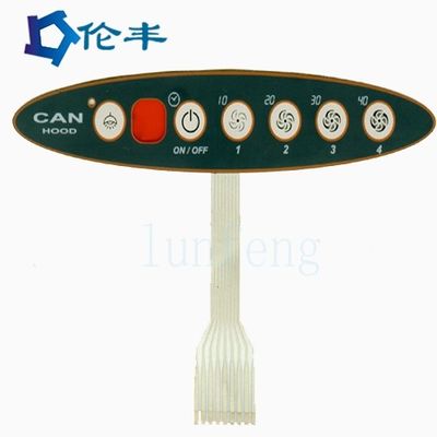 अच्छी कीमत अनुकूलित पीईटी झिल्ली स्विच एलईडी/ईएल बैकलाइट मैट/चमकदार फिनिश के साथ ऑनलाइन