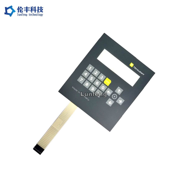 Glossy Surface Membrane Switch Keypad , Flat Membrane Switch Panel