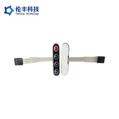 अच्छी कीमत 50-500g एक्ट्यूएशन फोर्स प्लास्टिक झिल्ली स्विच पीईटी झिल्ली स्विच साफ करने में आसान औद्योगिक उपकरण के लिए नियंत्रण कक्ष ऑनलाइन