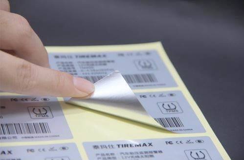 अच्छी कीमत Silver Sticker Label with Permanent Acrylic Adhesive Resistant to Water Oil and Chemicals for Custom Quantities From 100 To 10,000+ ऑनलाइन