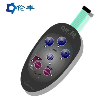 आरएएल रंग एलईडी झिल्ली कीपैड 3 एम 467 चिपकने वाला पीईटी लेक्सन लेबल झिल्ली स्विच ओवरले